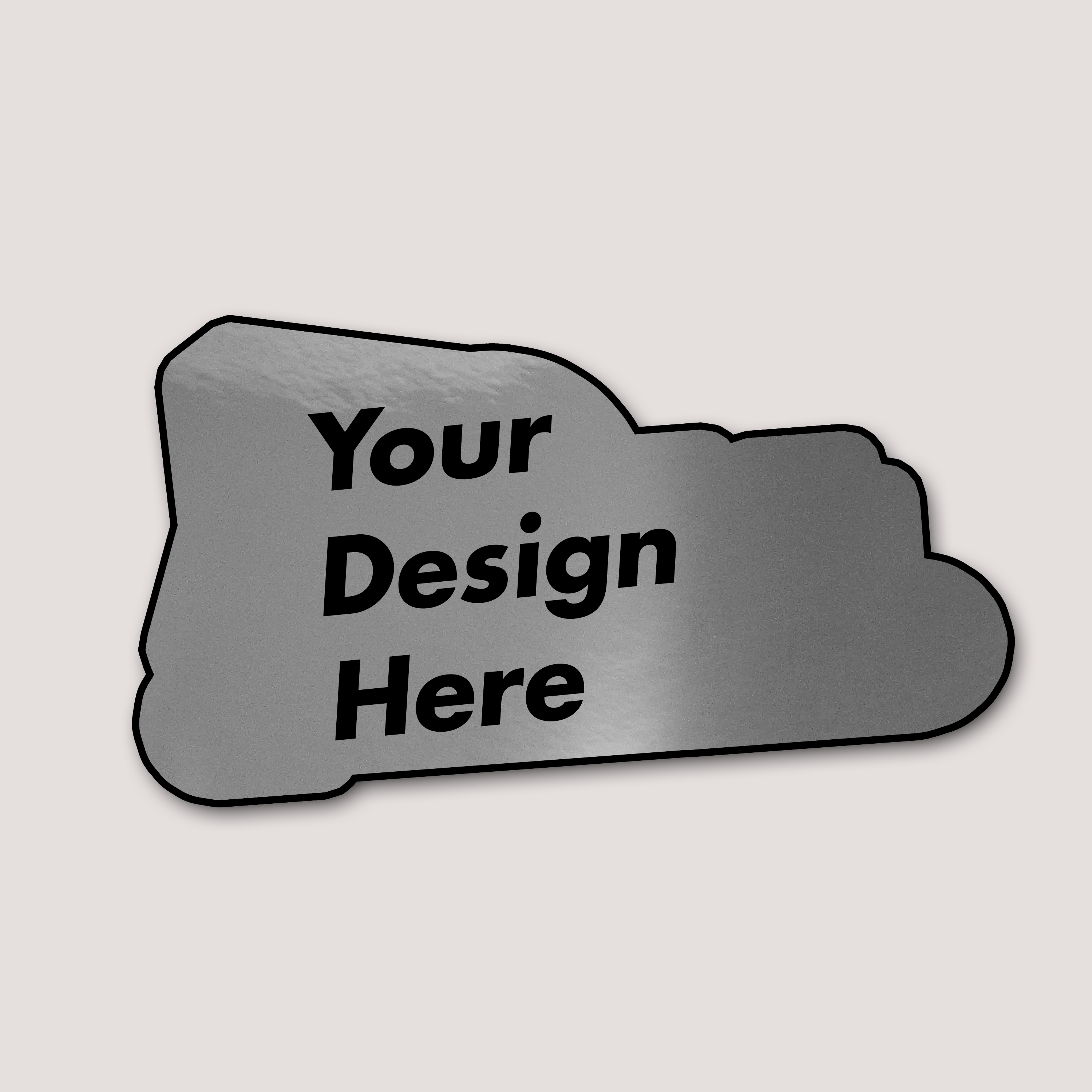Chrome Shop Sticker CUSTOM SHAPE CHROME STICKERS – DEVL Designs Australia