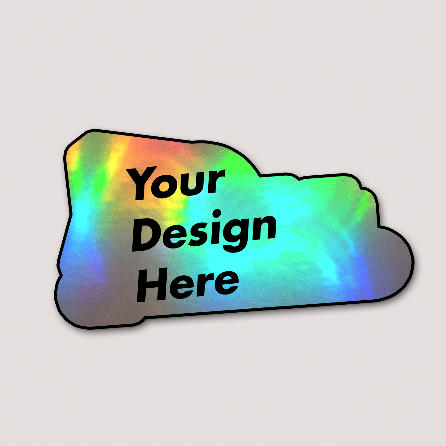 CUSTOM SHAPE HOLOGRAPHIC STICKERS