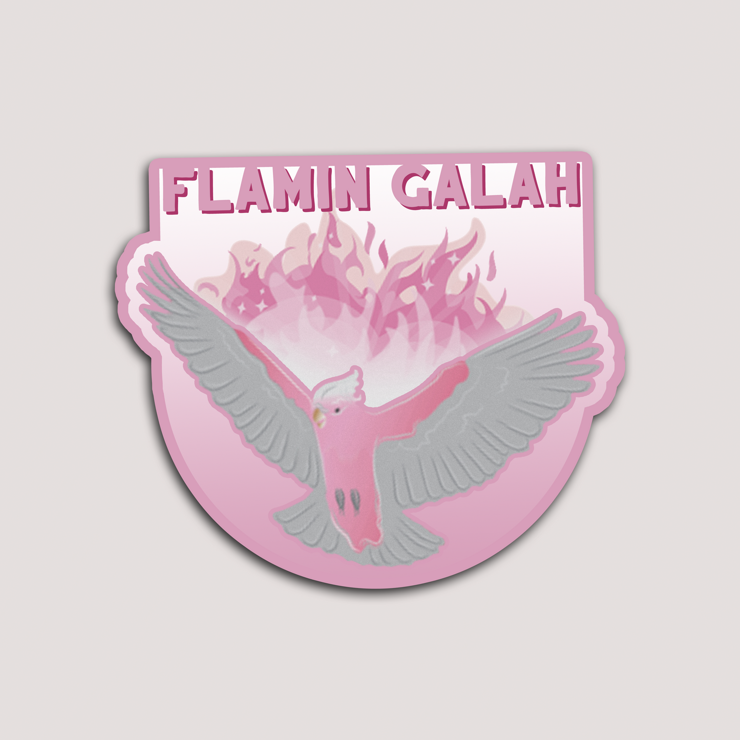 FLAMIN GALAH STICKER