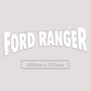 FORD RANGER WINDOW BANNER STICKER