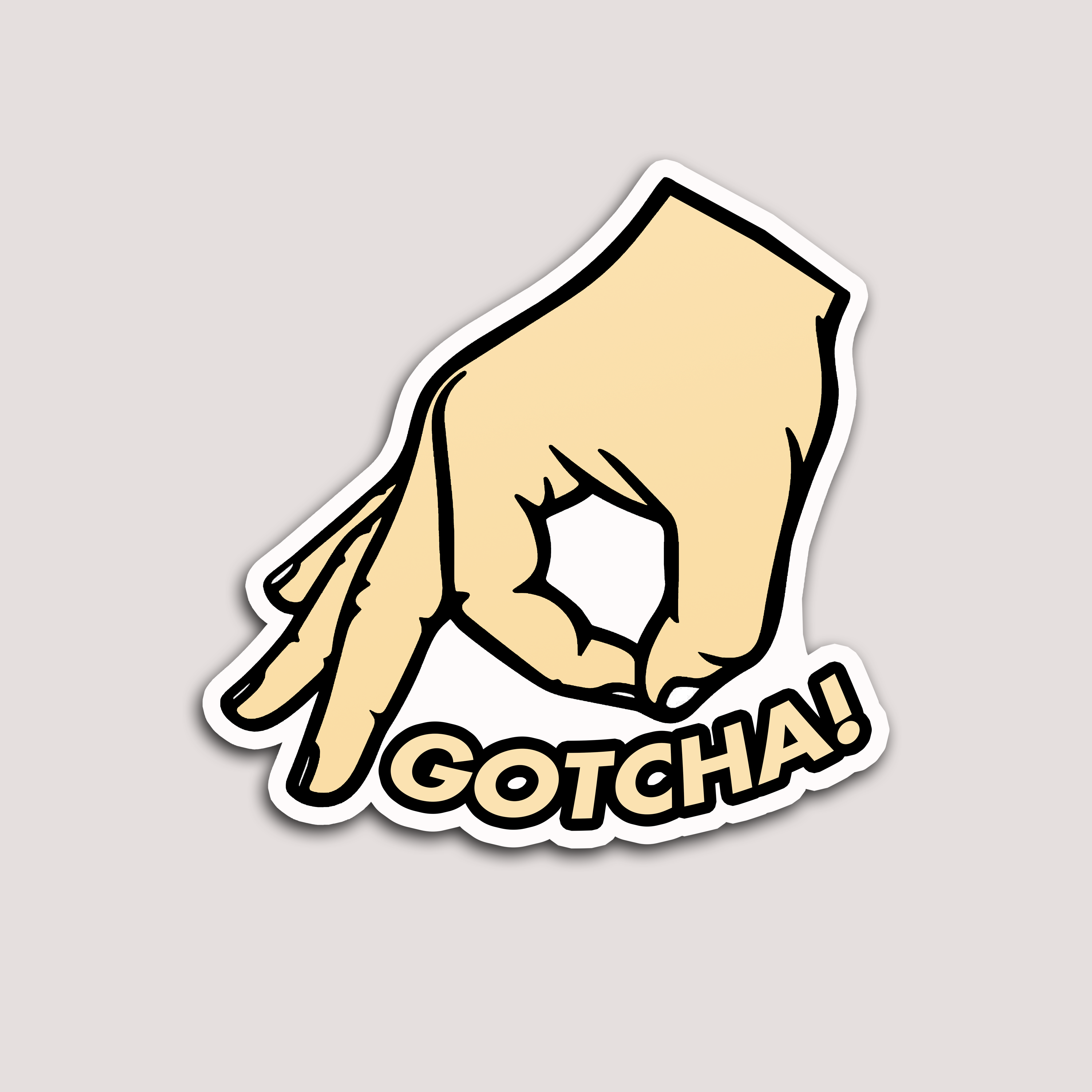 Gotcha Sticker – Devl Designs Australia