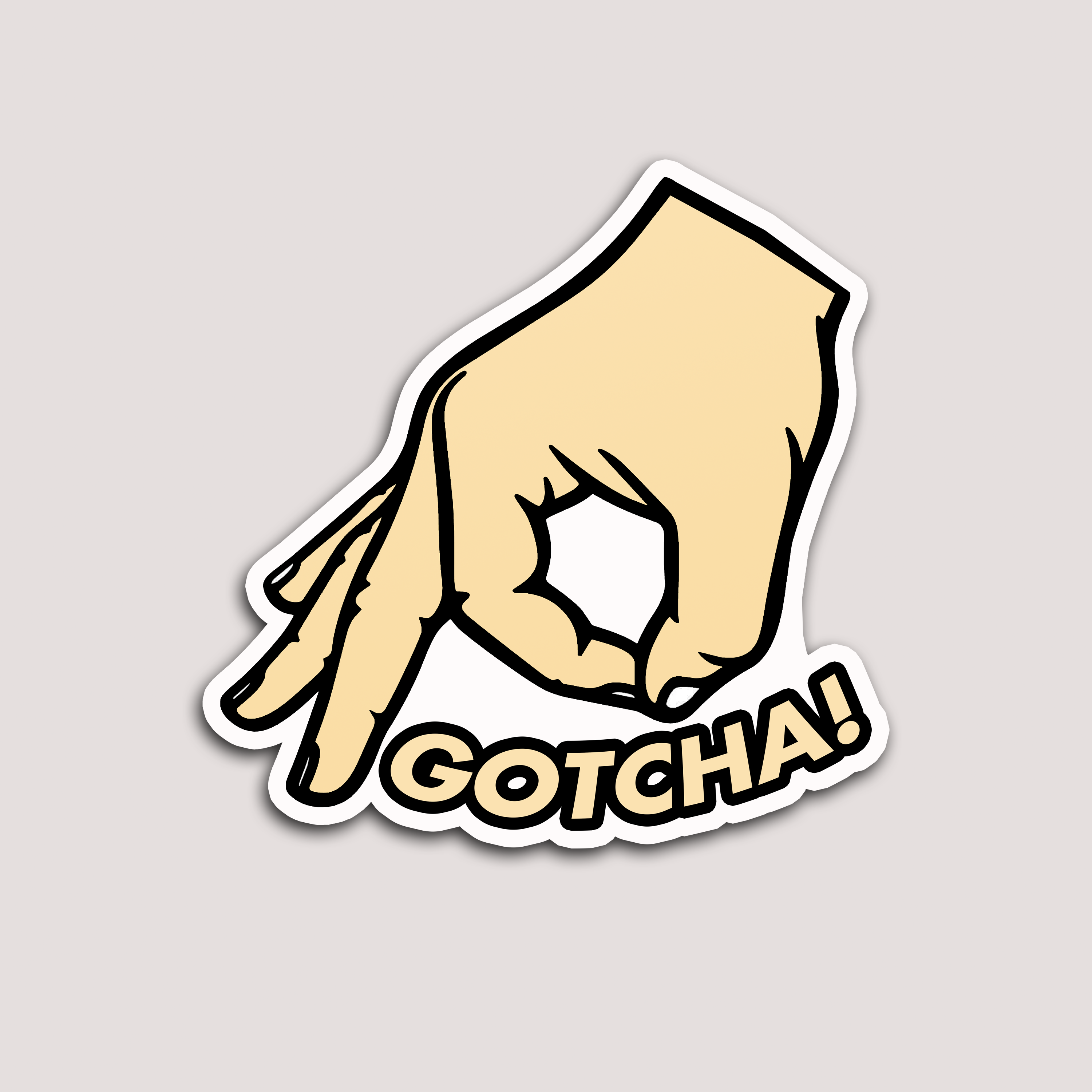 GOTCHA STICKER – DEVL Designs Australia