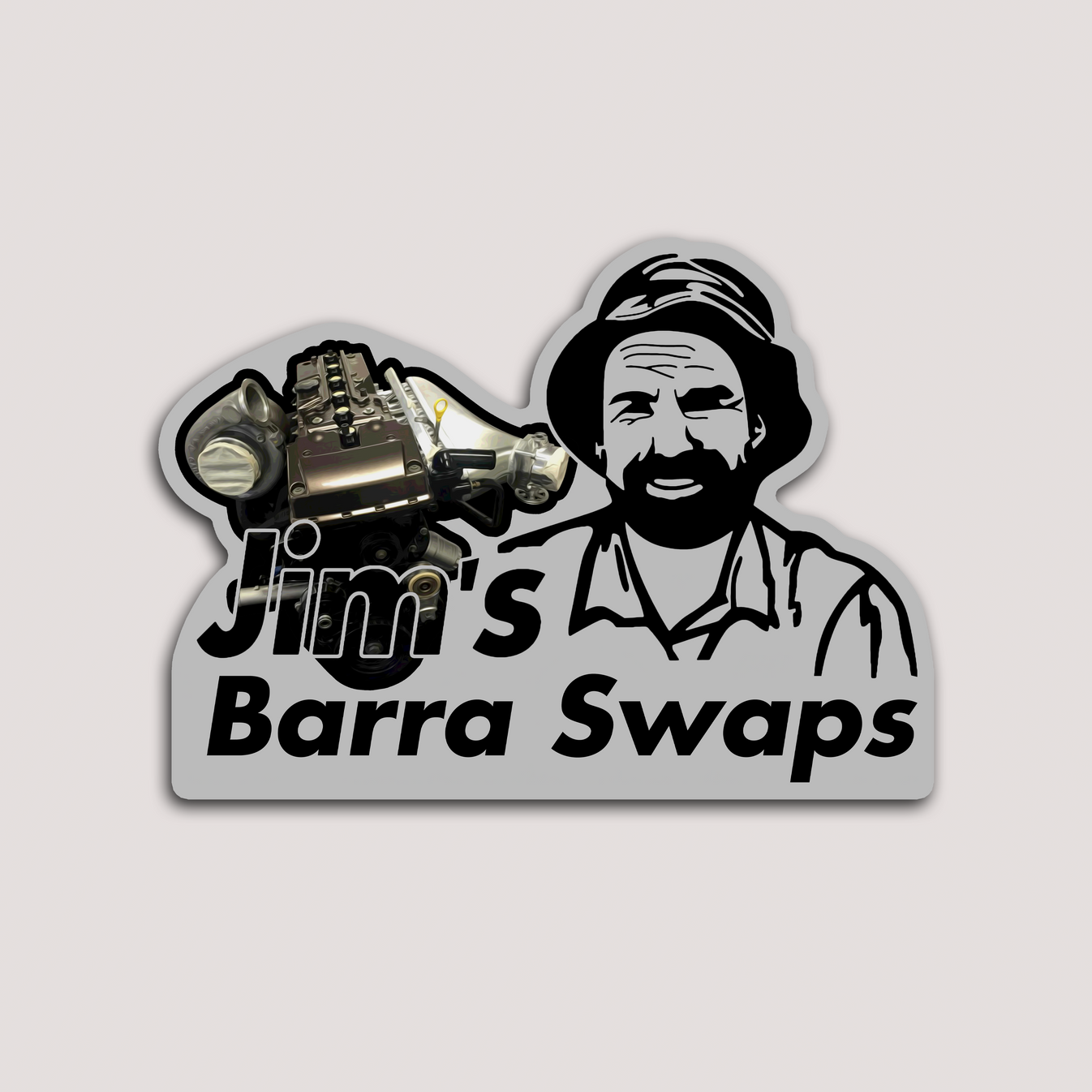 JIM'S BARRA SWAPS STICKER – DEVL Designs Australia