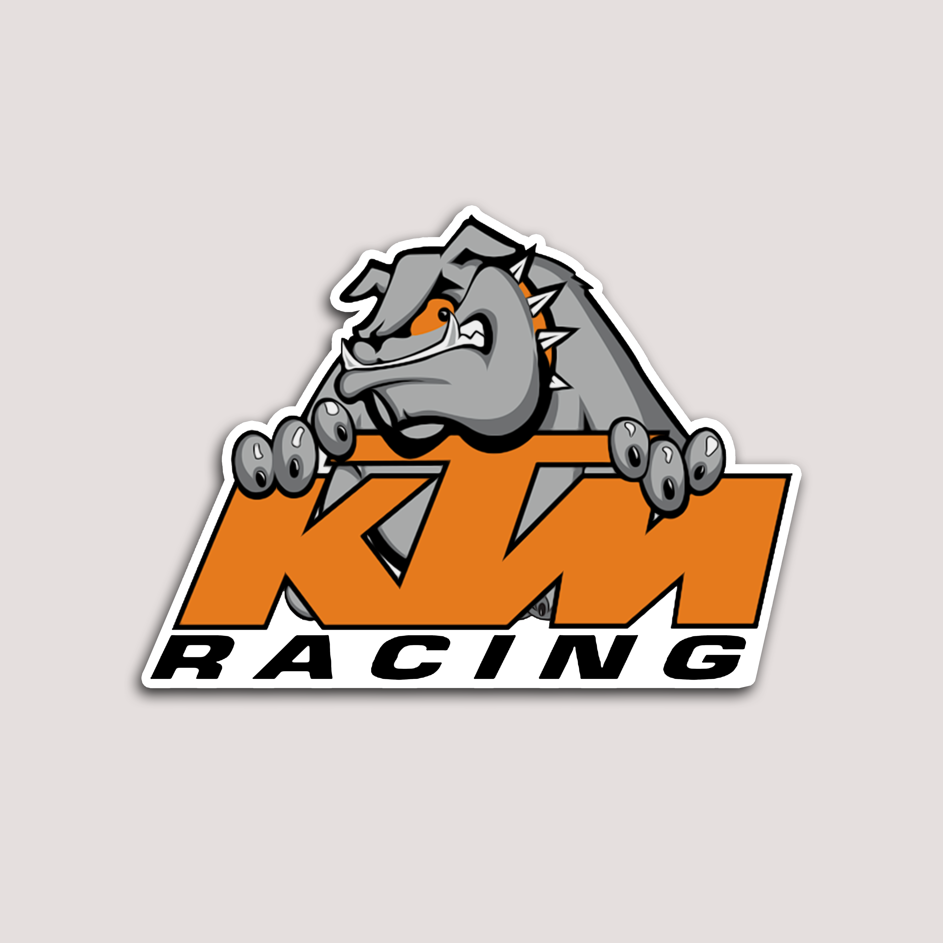 KTM RACING STICKER – DEVL Designs Australia