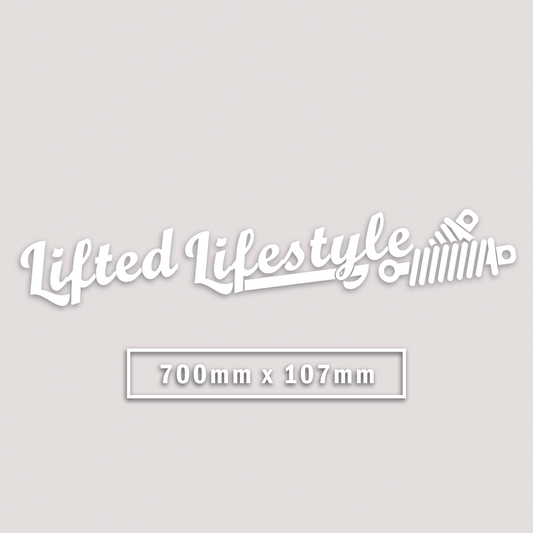 LIFTED LIFESTYLE WINDOW BANNER STICKER