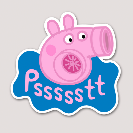 PEPPA TURBO PIG STICKER