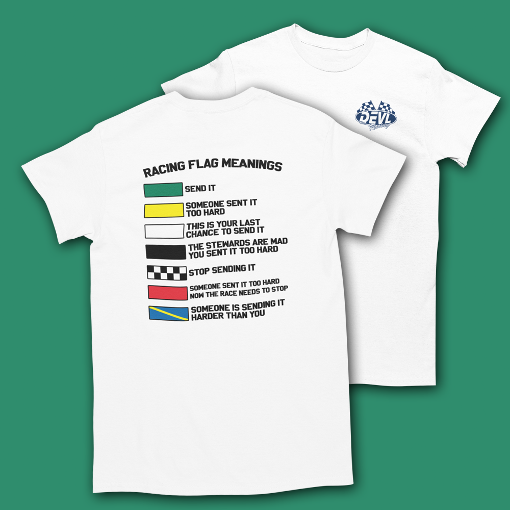 RACING FLAG DEFINITIONS T-SHIRT