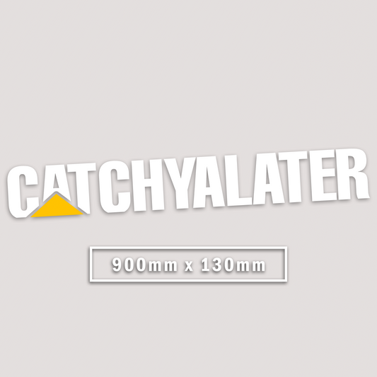 CATCHYALATER WINDOW BANNER STICKER