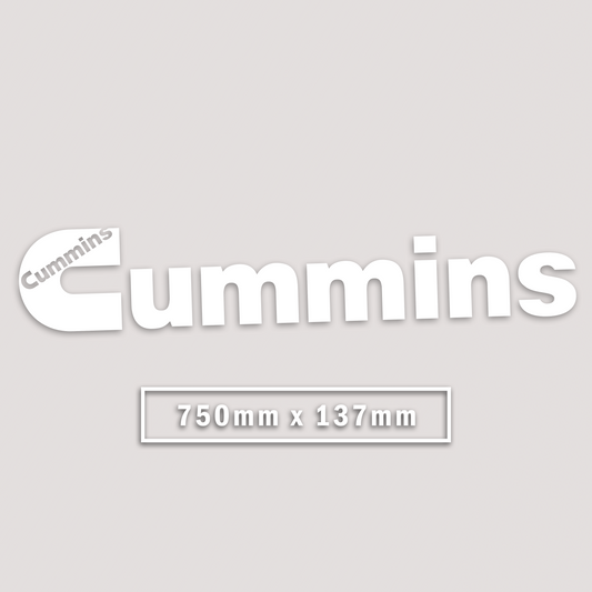 CUMMINS WINDOW BANNER STICKER