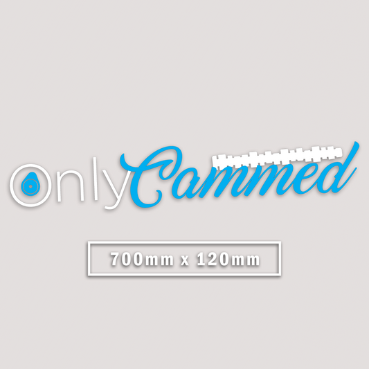 ONLY CAMMED WINDOW BANNER STICKER