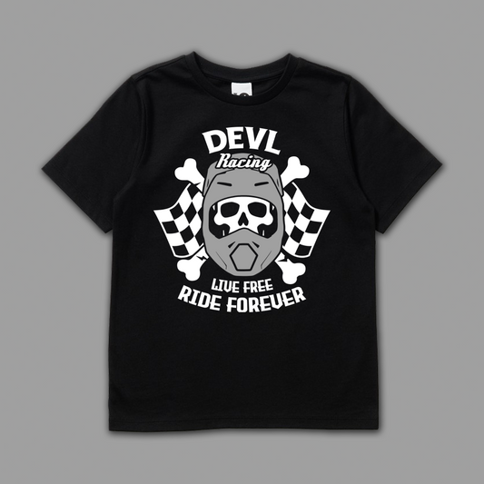 DEVL RACING RIDE FOREVER KID'S T-SHIRT