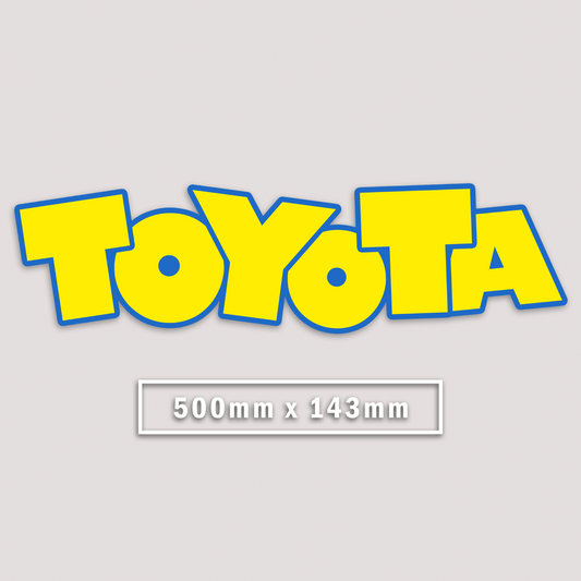 TOYOTA STORY WINDOW BANNER STICKER
