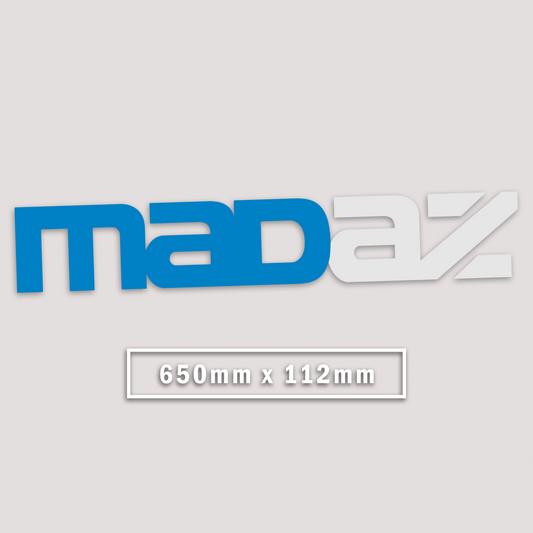 MADAZ MAZDA WINDOW BANNER STICKER