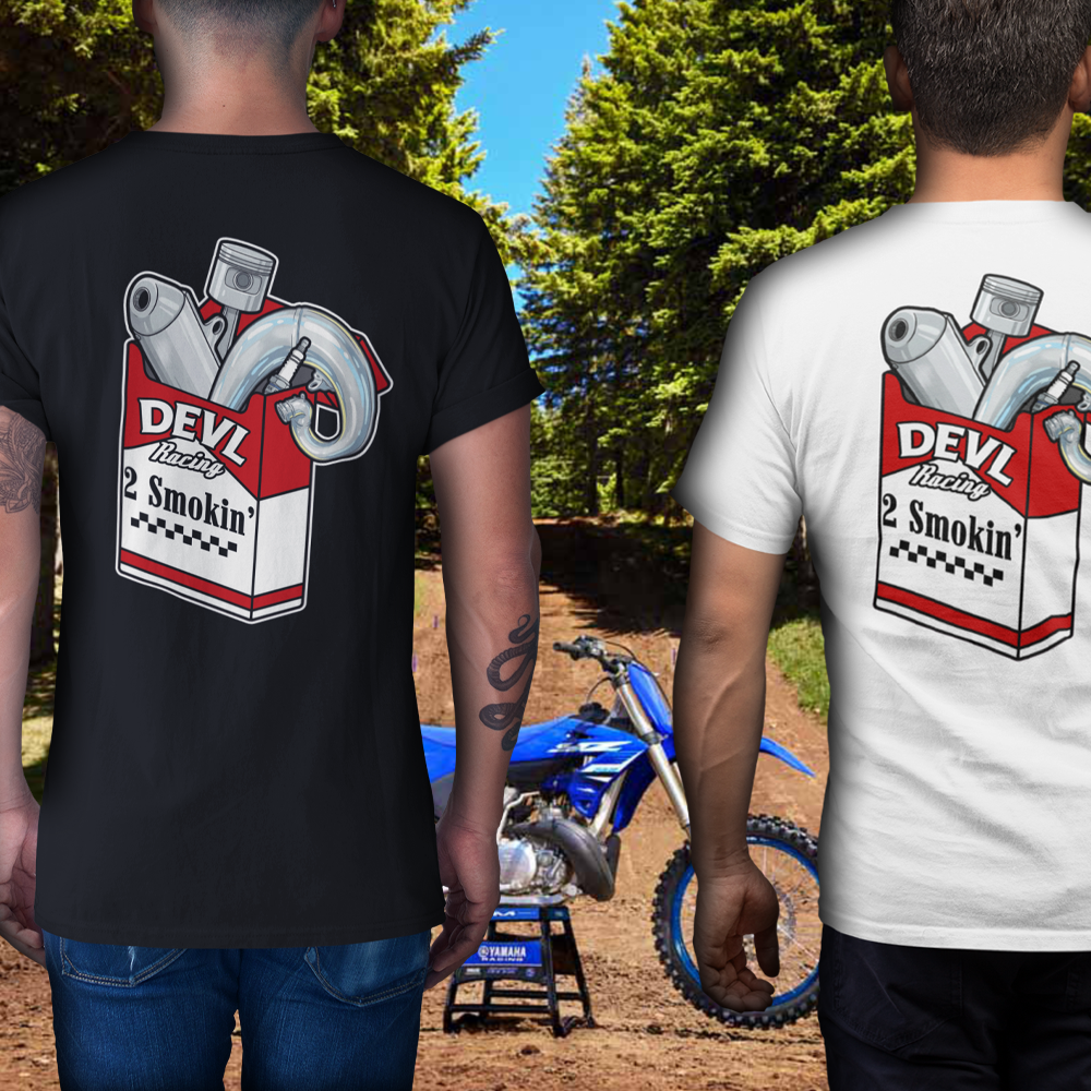 DEVL RACING 2 SMOKIN' MOTO T-SHIRT