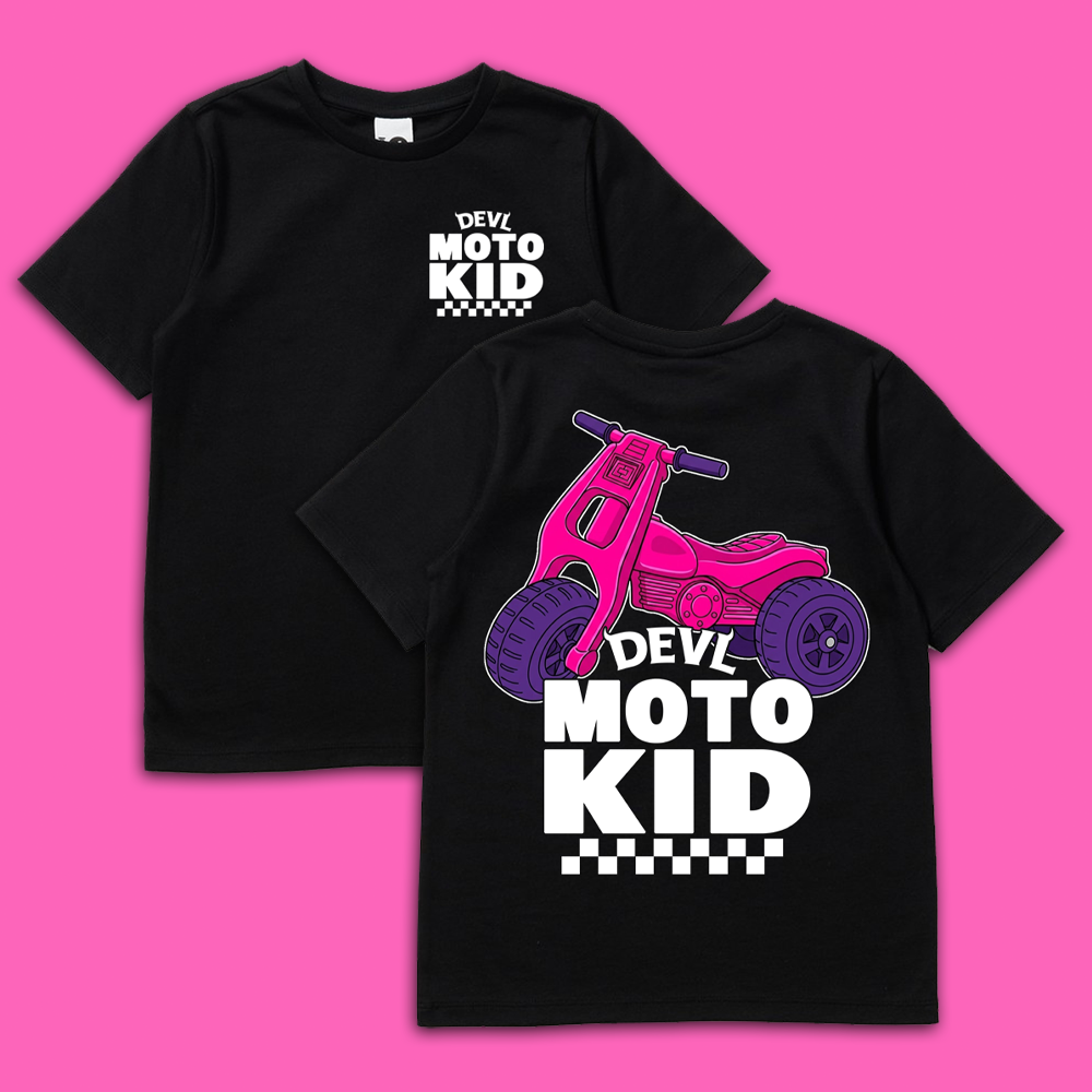DEVL MOTO KID PINK KIDS T-SHIRT