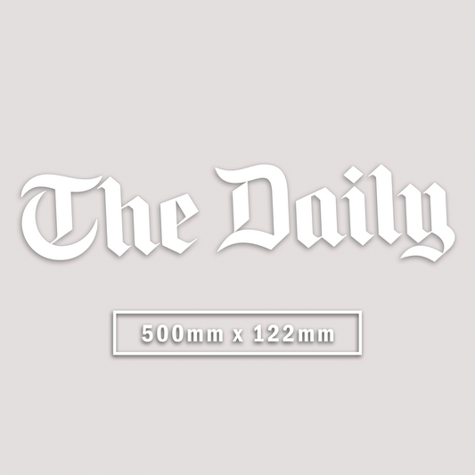 THE DAILY WINDOW BANNER STICKER