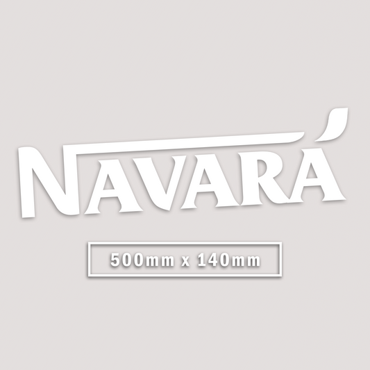 NAVARA WINDOW BANNER STICKER
