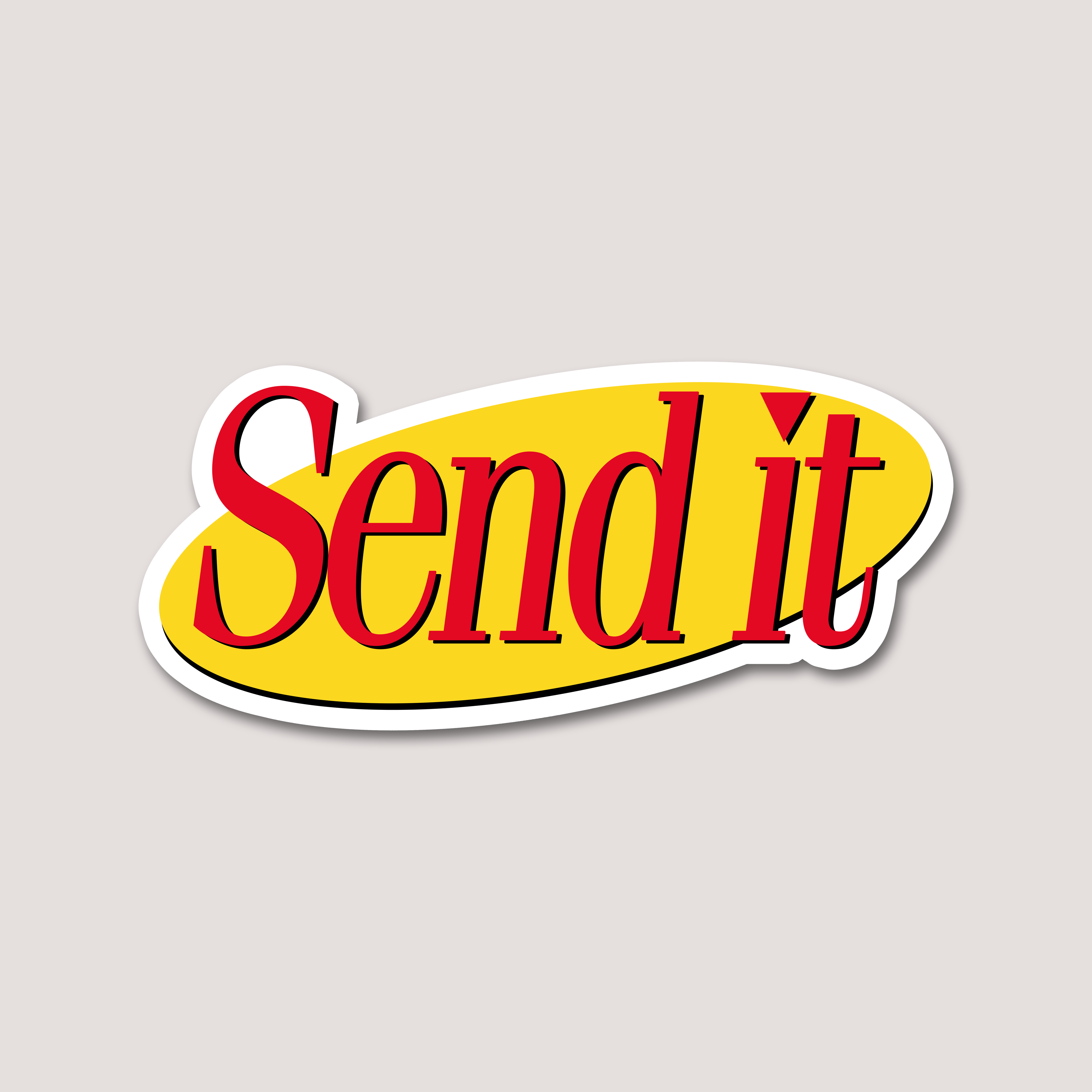 SENDFELD SEND IT STICKER – DEVL Designs Australia