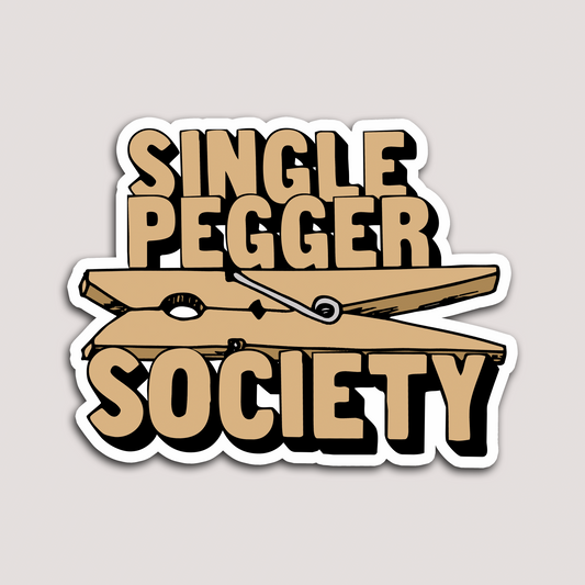 SINGLE PEGGER SOCIETY STICKER