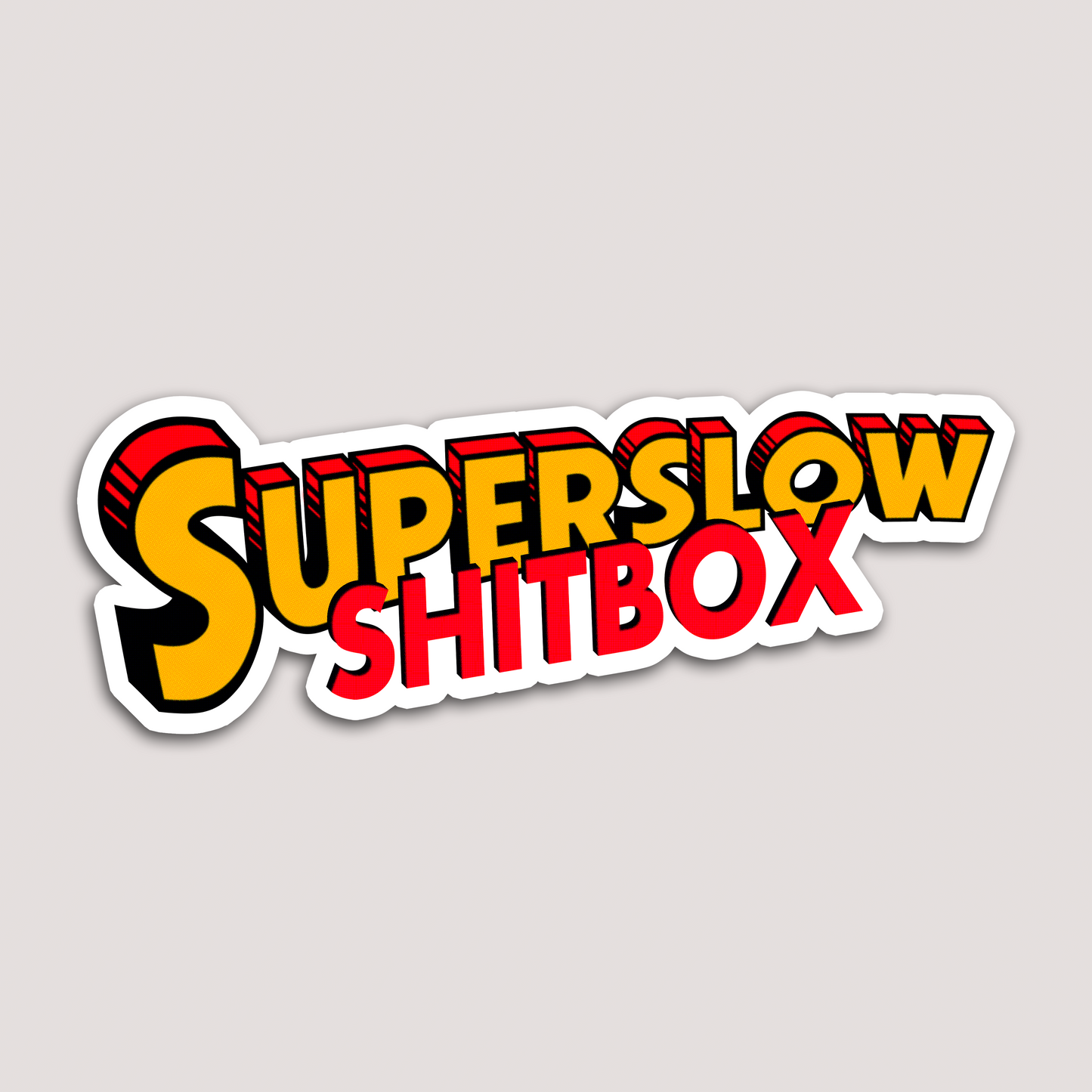 SUPER SLOW SHITBOX CAR STICKER