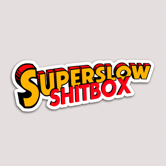 SUPER SLOW SHITBOX CAR STICKER