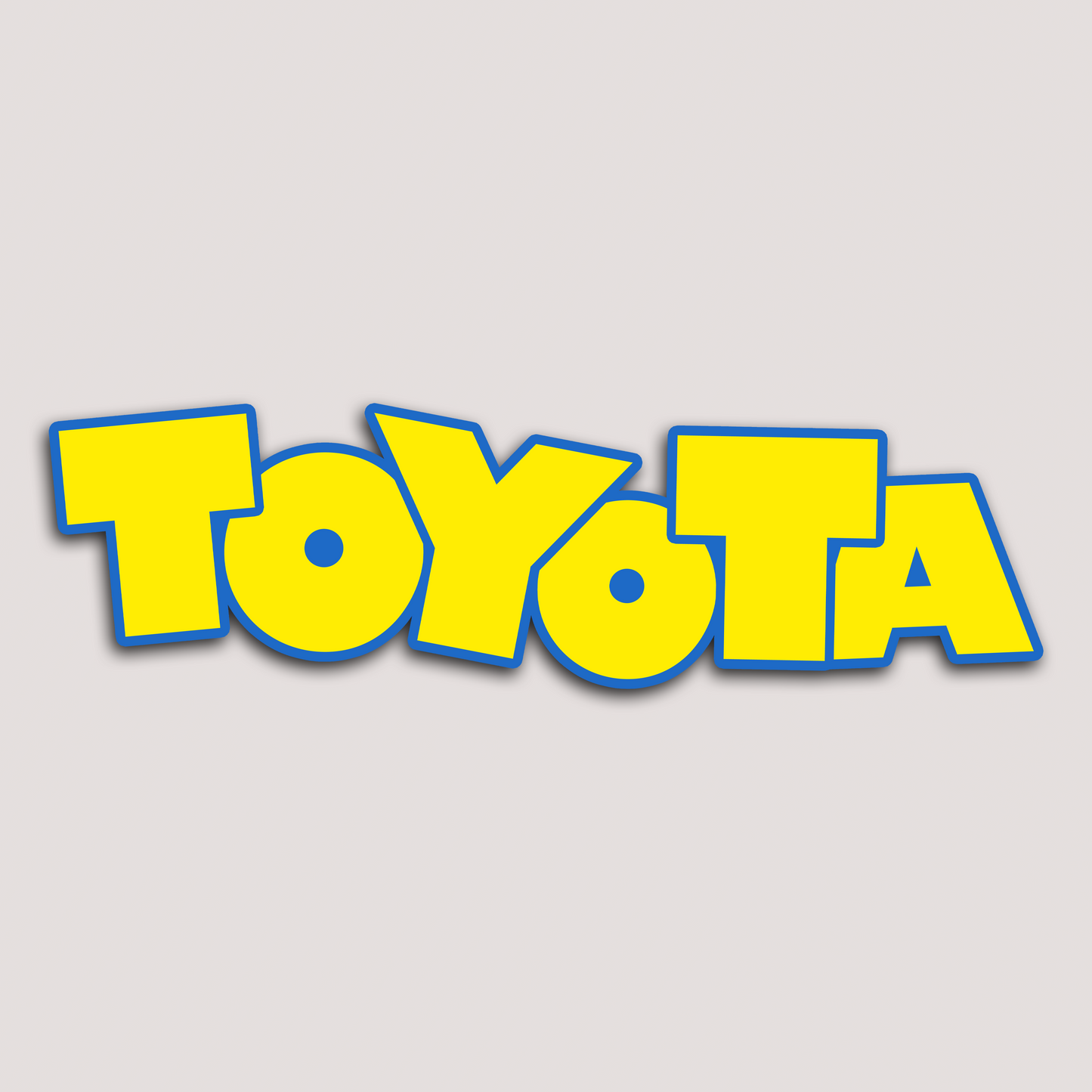 LARGE TOYOTA STICKER