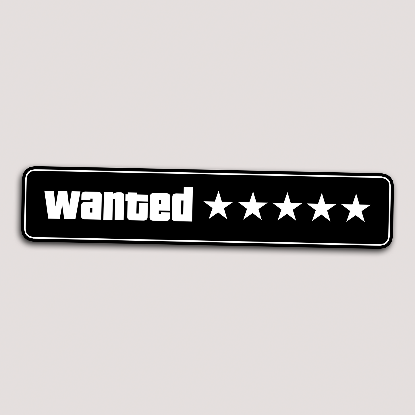 WANTED LEVEL STICKER