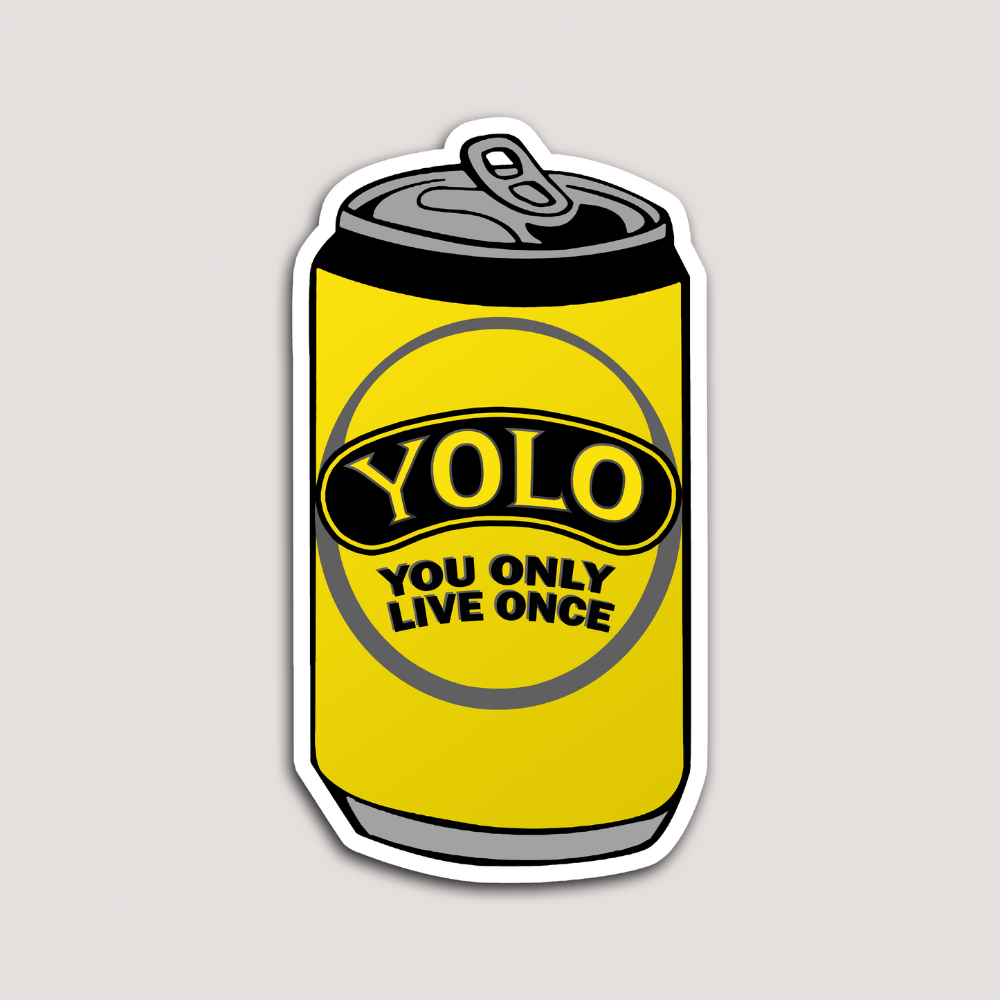 YOLO CAN STICKER