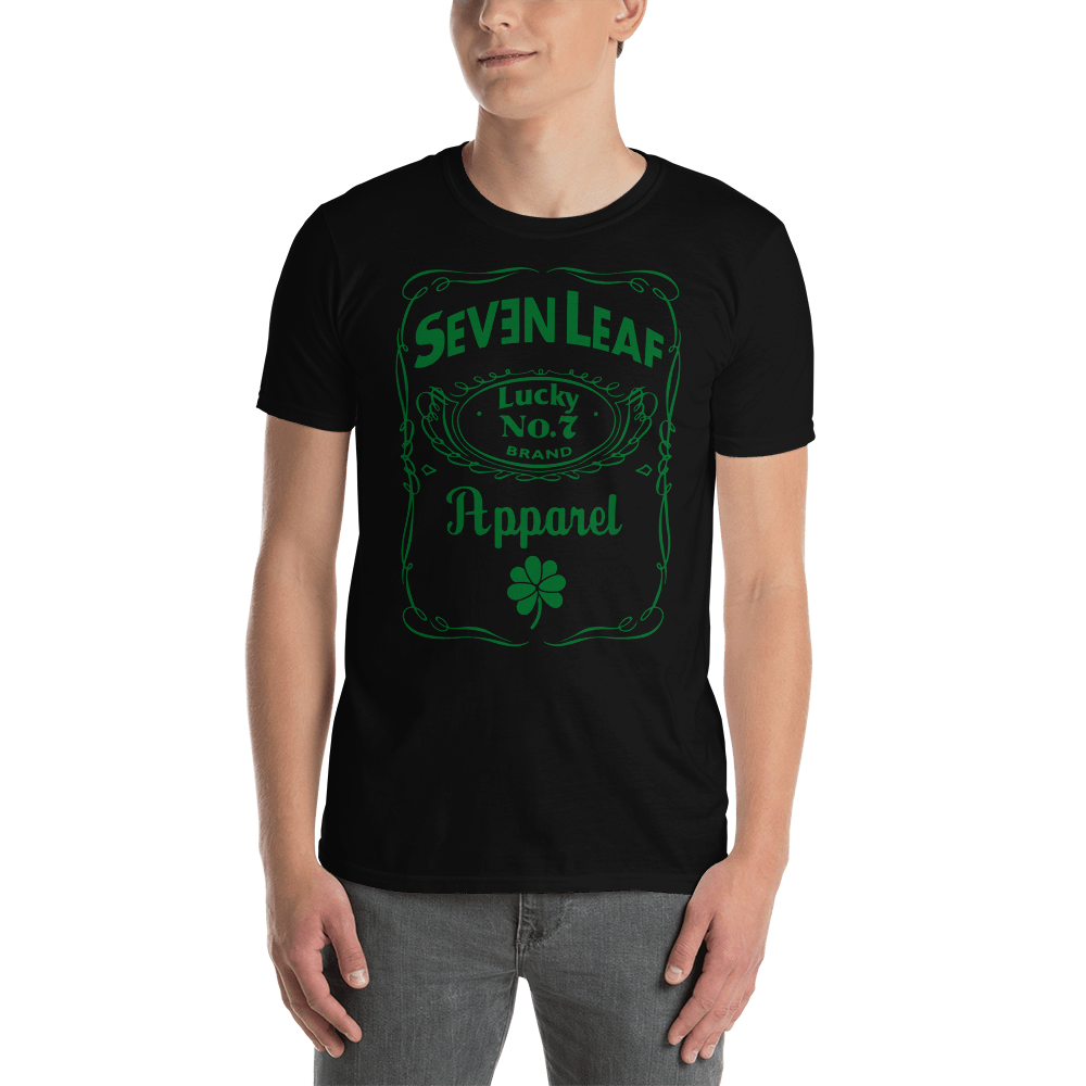 SEVEN LEAF LUCKY NUMBER 7 GREEN TEE - DEVL Designs Australia