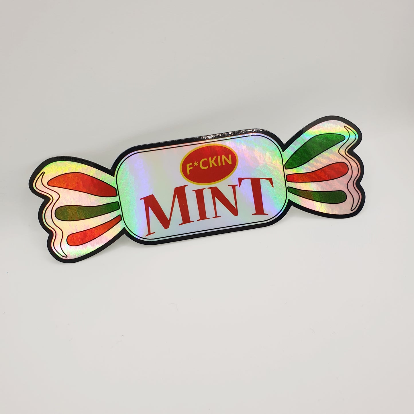 HOLOGRAPHIC MINT STICKER