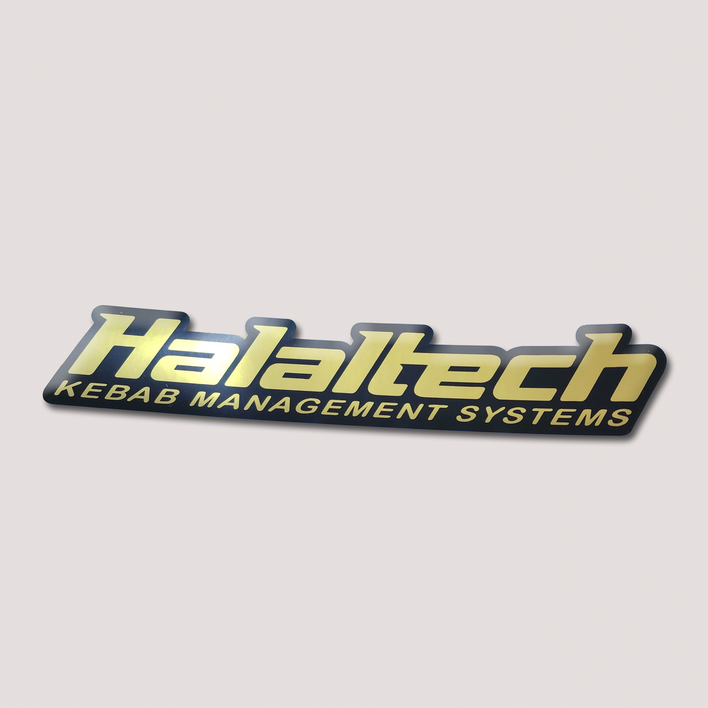 GOLD CHROME HALALTECH STICKER