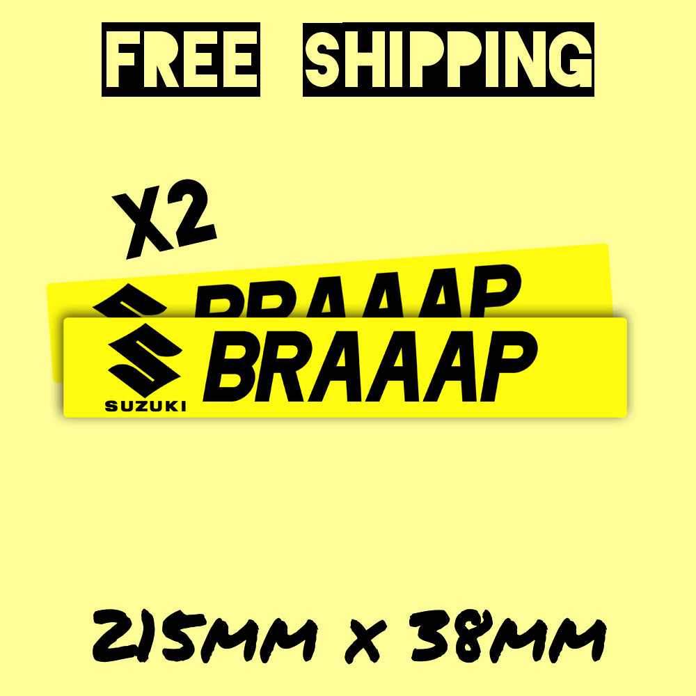 SUZUKI BRAAAP MX SWINGARM STICKERS - DEVL Designs Australia