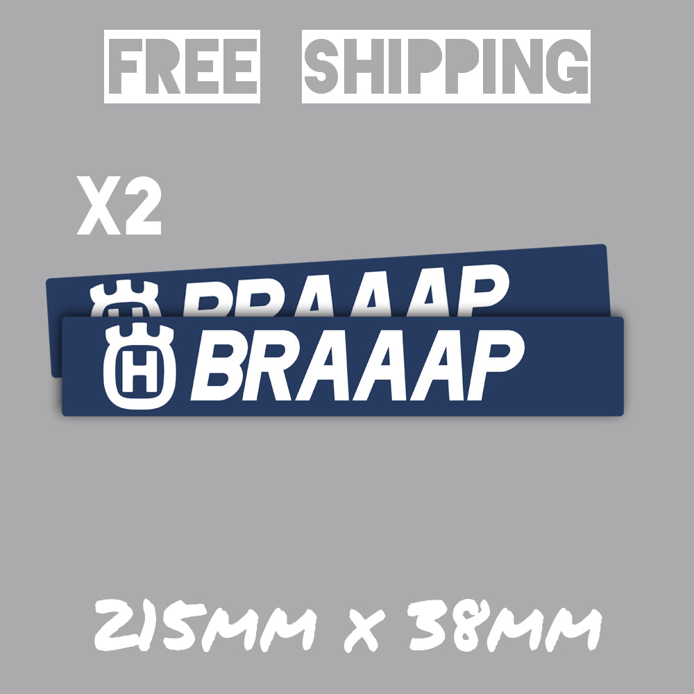 HUSQVARNA BRAAAP MX SWINGARM STICKERS - DEVL Designs Australia