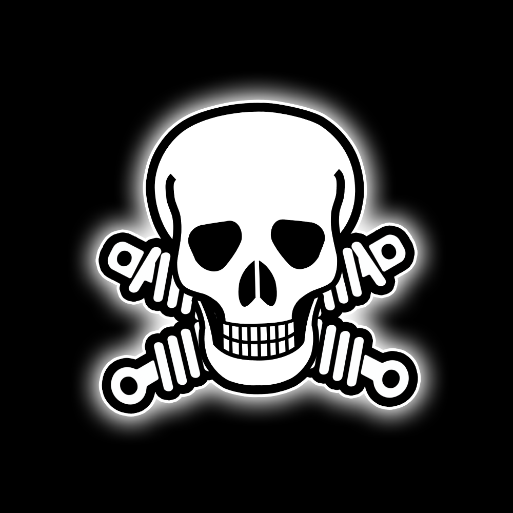 SKULL AND COILOVERS STICKER – DEVL Designs Australia